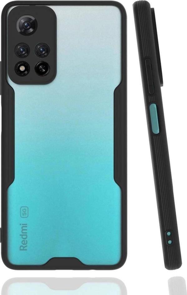 Xiaomi Redmi Note 11 Pro Plus 5G Kılıf Platin Silikon - Siyah - Image 1