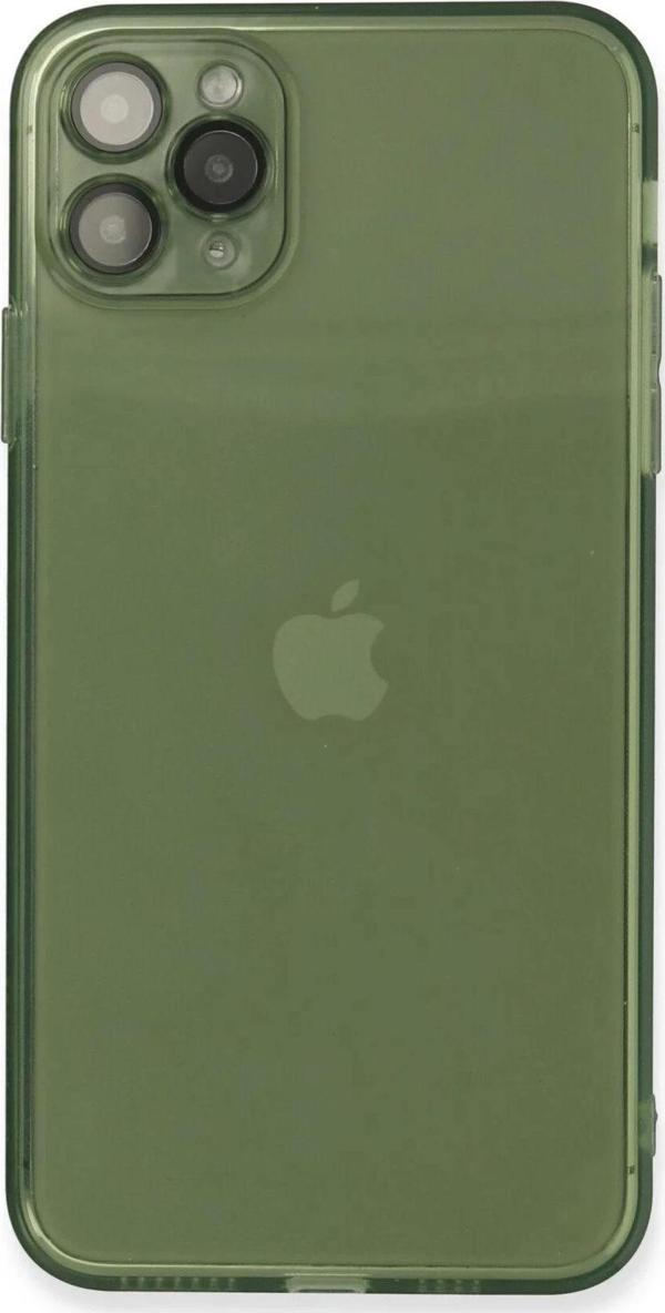 iPhone 11 Pro Max Kılıf Fly Lens Silikon - Yeşil - Image 1