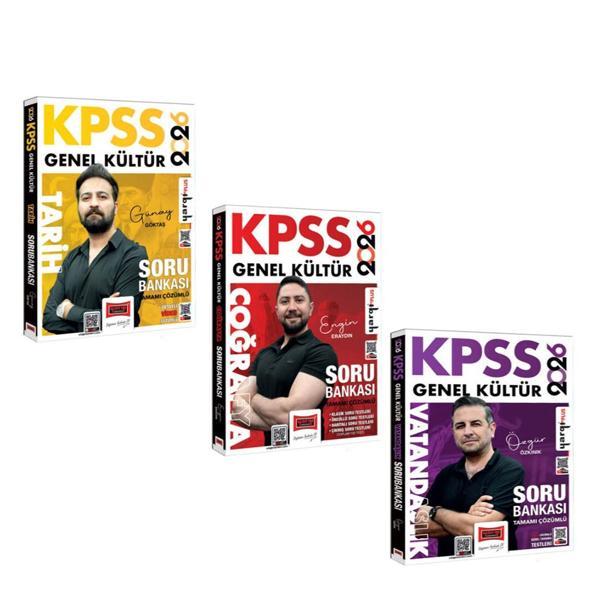 Yargı Yayınları 2026 KPSS Genel Kültür Tarih Coğrafya ve Vatandaşlık Soru Bankası Seti 3 Kitap - Yargı Yayınları - Image 1
