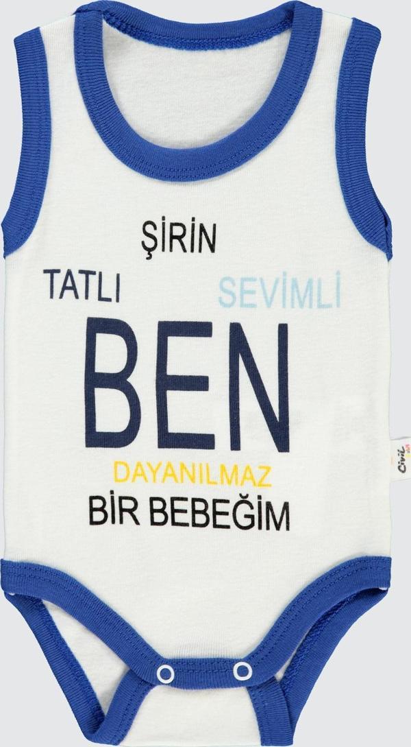 Civil Baby Bebek Çıtçıtlı Badi 1-36 Ay Lacivert - Image 1