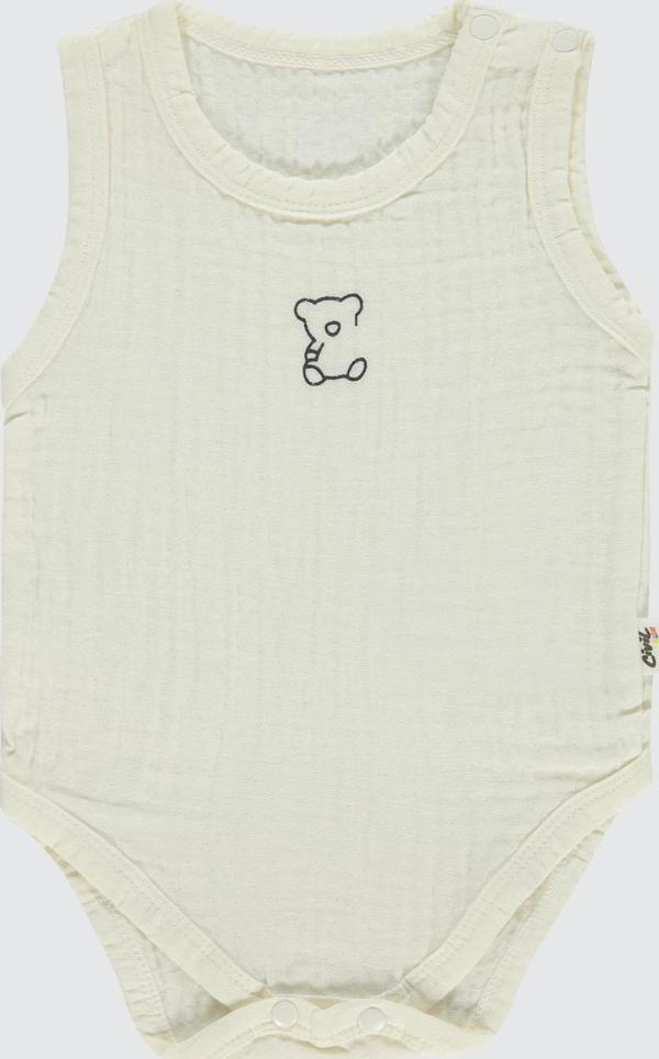 Civil Baby Bebek Çıtçıtlı Badi 1-18 Ay Ekru - Image 1