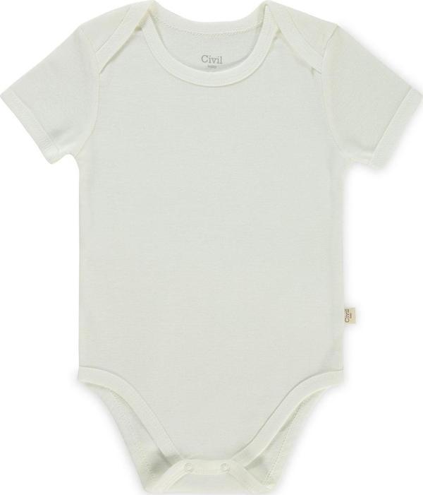 Civil Baby Bebek Çıtçıtlı Badi 18-24 Ay  Beyaz - Image 1