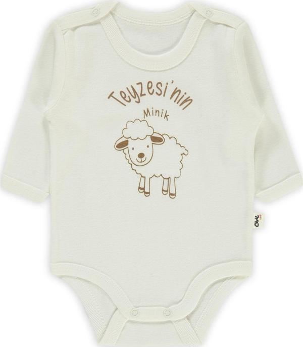 Civil Baby Bebek Çıtçıtlı Badi 1-18 Ay Ekru - Image 1