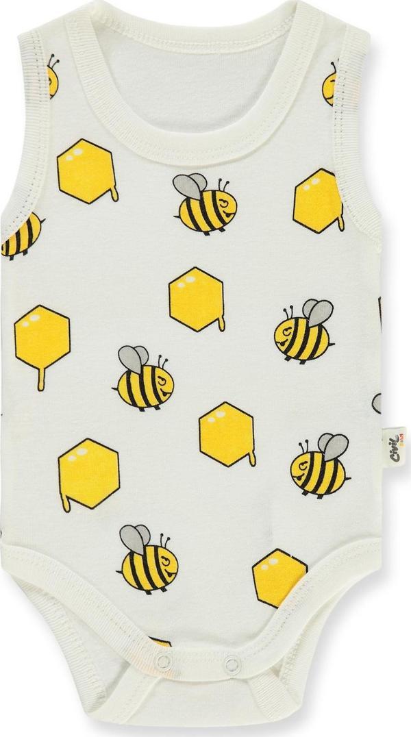 Civil Baby Bebek Çıtçıtlı Badi 1-36 Ay Ekru - Image 1