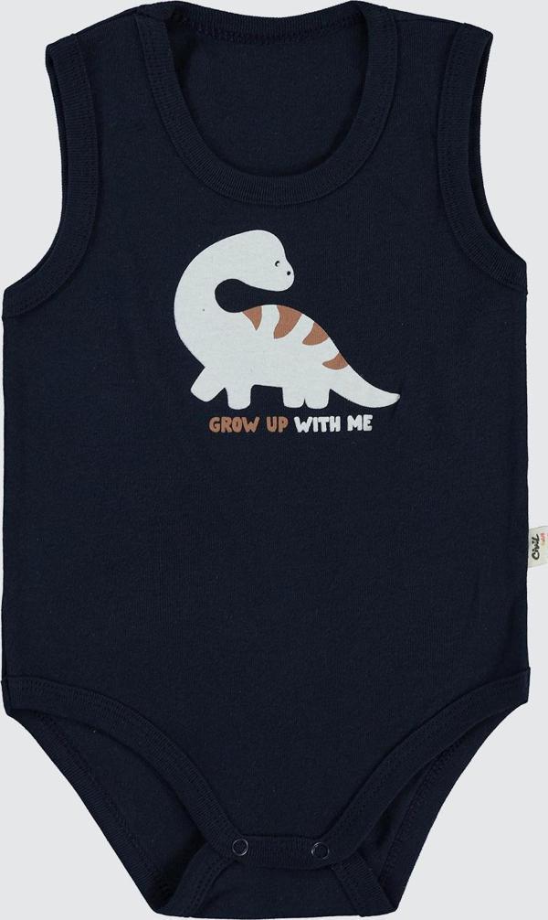 Civil Baby Erkek Bebek Çıtçıtlı Badi 1-36 Ay Lacivert - Image 1