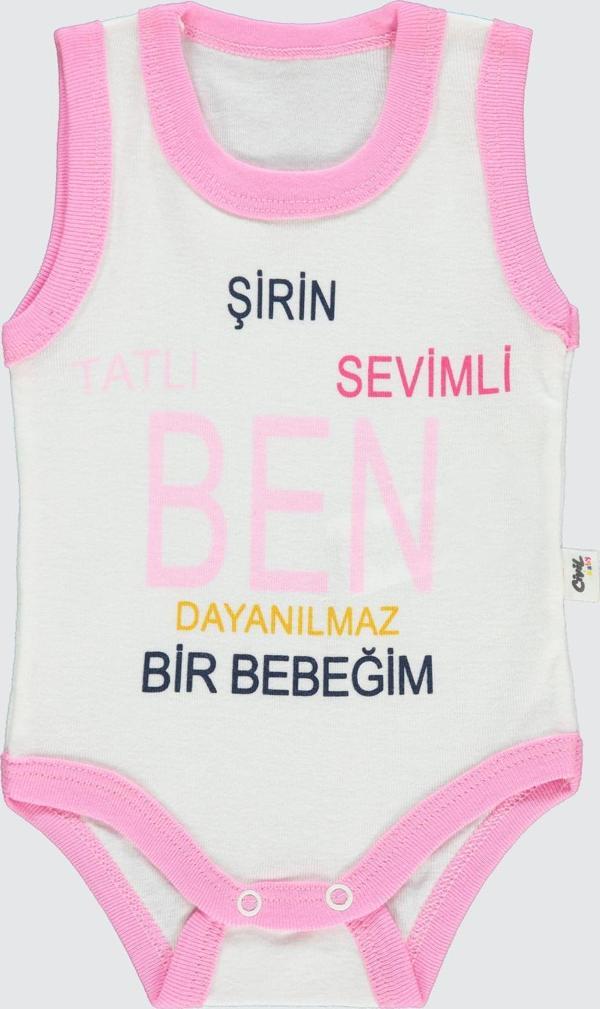 Civil Baby Bebek Çıtçıtlı Badi 1-36 Ay Pembe - Image 1