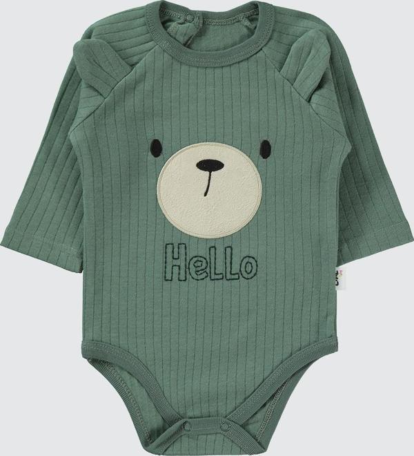 Civil Baby Erkek Bebek Çıtçıtlı Badi 3-18 Ay Haki - Image 1