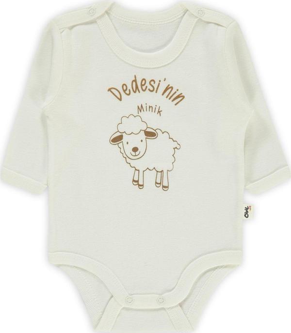 Civil Baby Bebek Çıtçıtlı Badi 1-12 Ay Ekru - Image 1