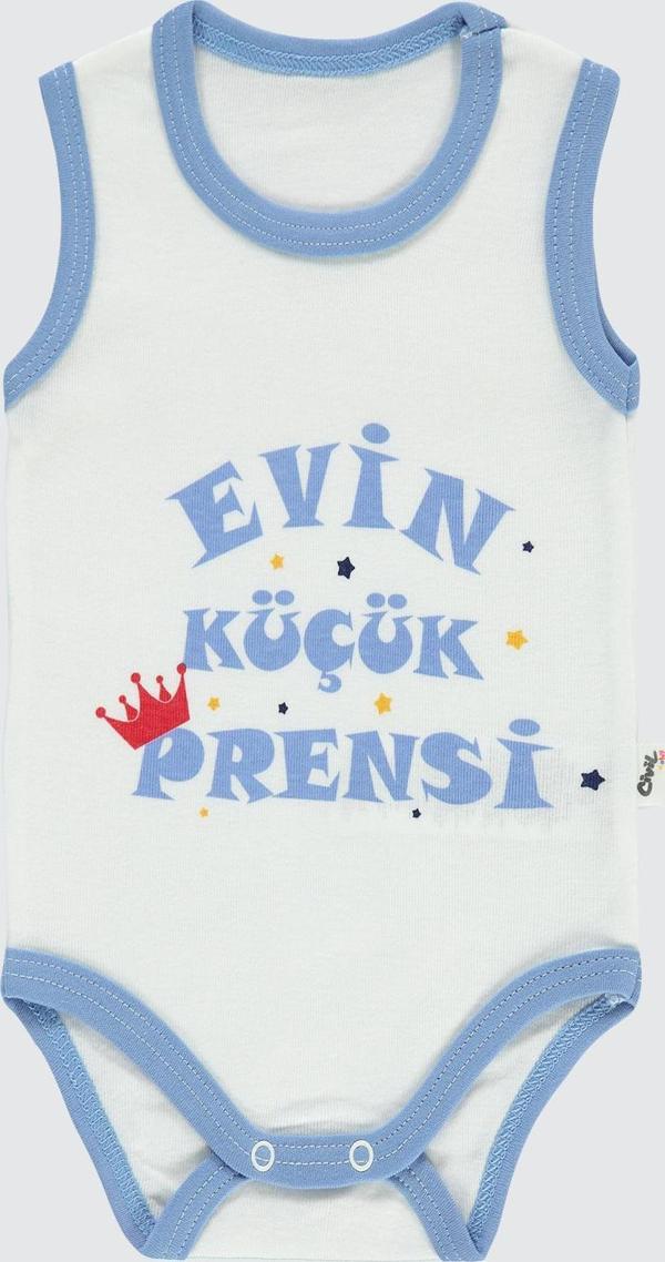 Civil Baby Erkek Bebek Çıtçıtlı Badi 1-36 Ay Mavi - Image 1