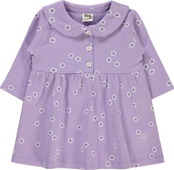 Civil Baby Kız Bebek Elbise 6-18 Ay Lila - Image 1