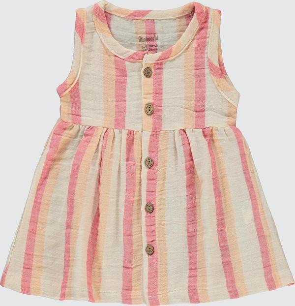 Miniworld Kız Bebek Elbise 6-18 Ay Açık Somon - Image 1