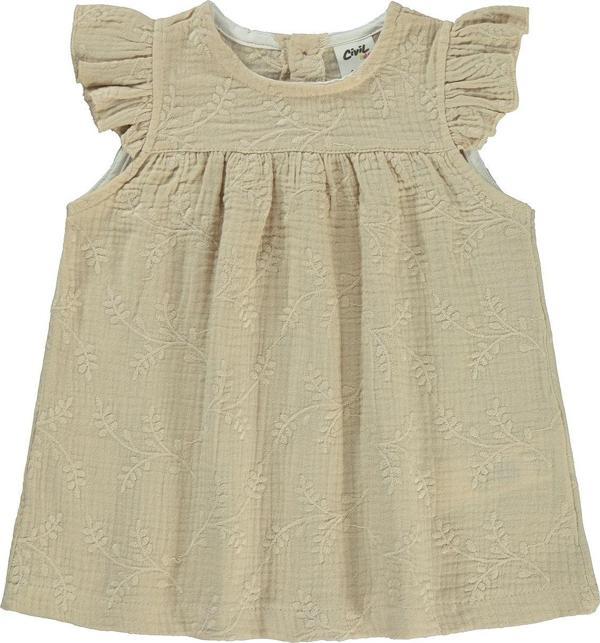 Civil Baby Kız Bebek Elbise 6-18 Ay Sütlü Kahve - Image 1