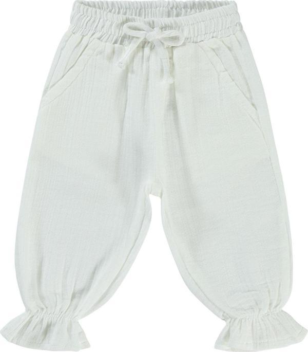 Civil Baby Kız Bebek Pantolon 6-18 Ay Ekru - Image 1