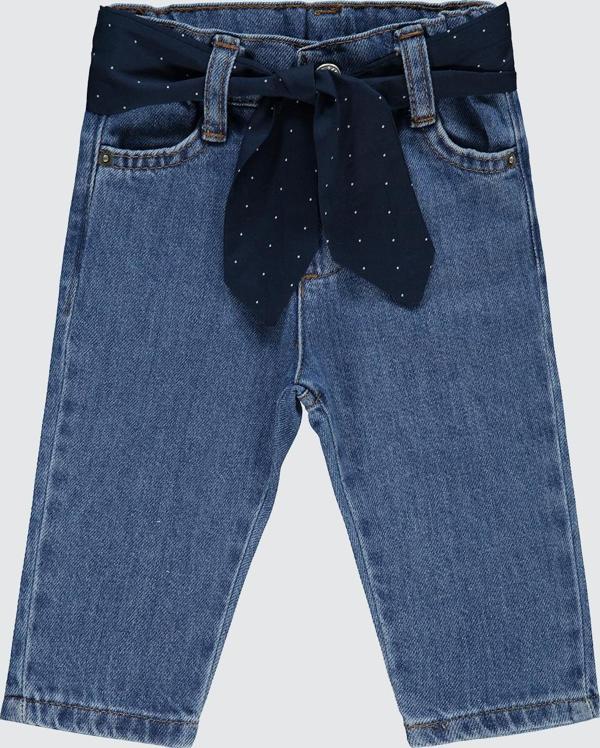Civil Baby Kız Bebek Kot Pantolon 6-18 Ay Açık Mavi - Image 1