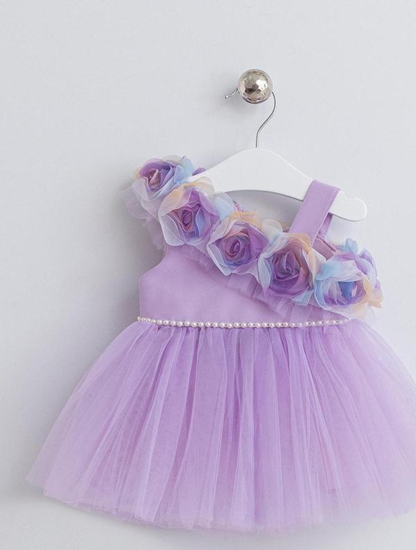 Civil Baby Kız Bebek Elbise 6-18 Ay Lila - Image 1