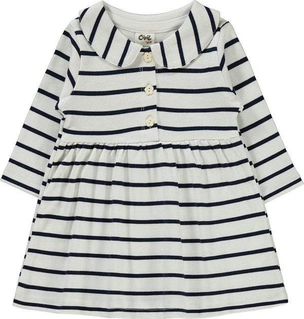 Civil Baby Kız Bebek Elbise 6-18 Ay Lacivert - Image 1