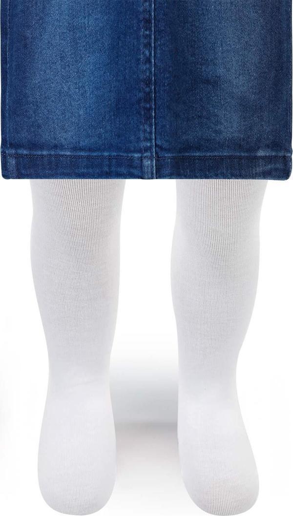 Civil Baby Kız Bebek Külotlu Çorap 0-12 Ay Beyaz - Image 1
