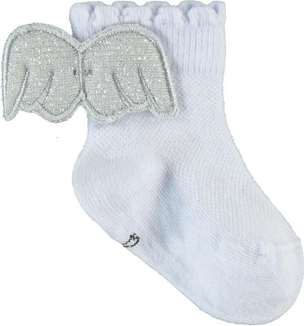 Civil Baby Kız Bebek Aksesuarlı Çorap 6-18 Ay Beyaz - Image 1