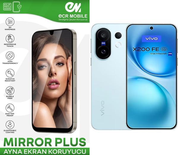 Vivo X200 FE ile Uyumlu Esnek Ayna(Mirror) 9H Nano Ekran Koruyucu - Image 1