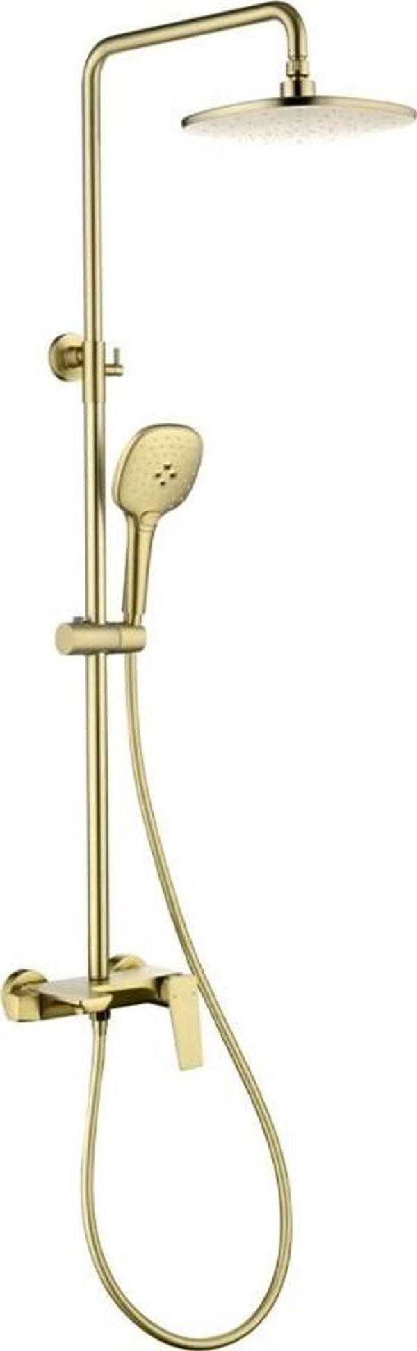 ACAR MATTE GOLD BANYO BATARYASI VE YAĞMUR DUŞ SİSTEMİ (MAT ALTIN) - Image 1