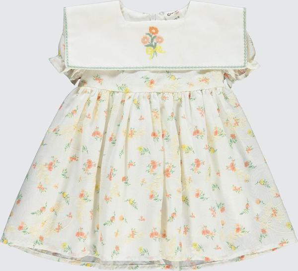 Civil Baby Kız Bebek Elbise 6-18 Ay Ekru  - Image 1