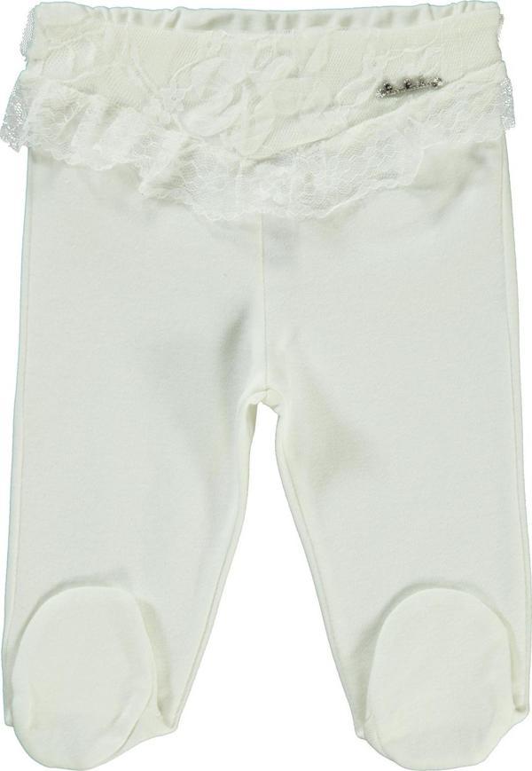 Pierre Cardin Kız Bebek Patikli Tek Alt 0-3 Ay Ekru - Image 1