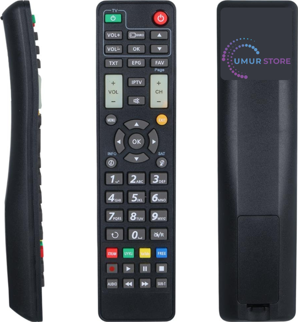 Sunplus Astra-Space IP Tv Tuşlu Uydu Kumandası - Image 1