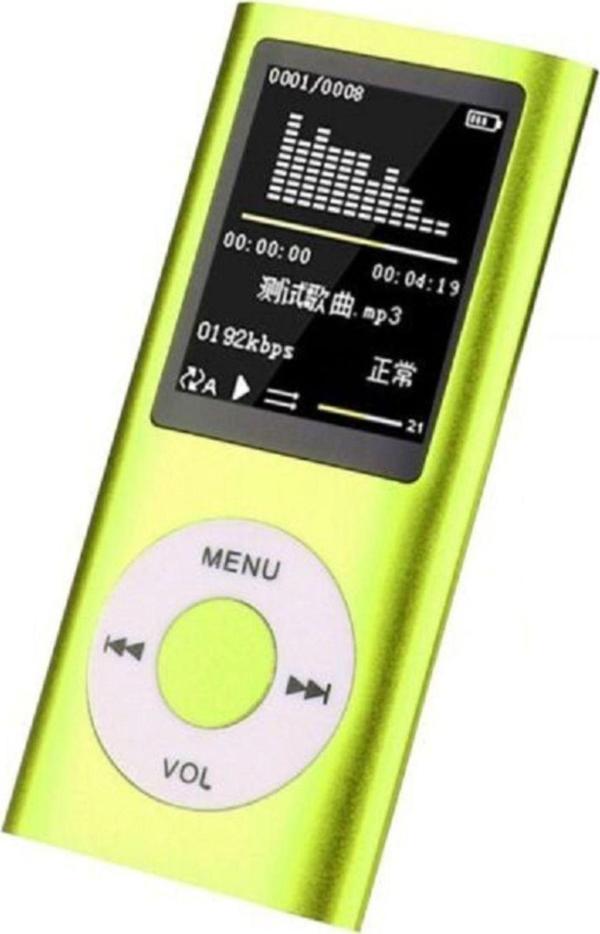 Junglee Dijital Renkli Ekranlı Hafıza Kartı Girişli Metal Mp3-Mp4 Çalar - Image 1