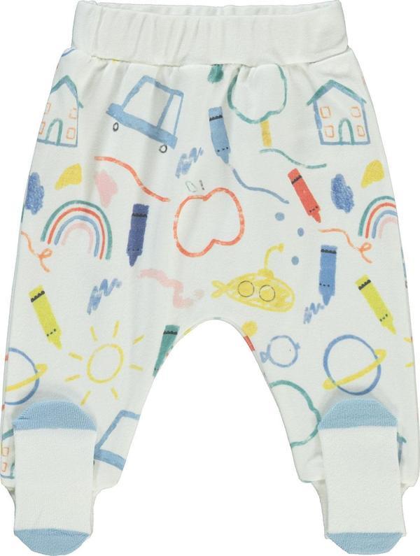 Civil Baby Erkek Bebek Patikli Tek Alt 1-6 Ay Ekru - Image 1