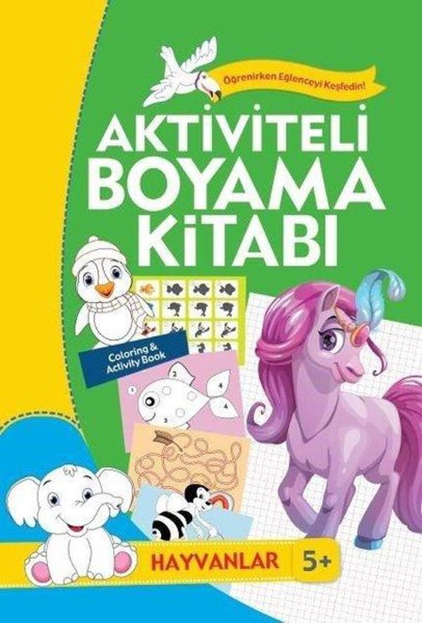 Hayvanlar-Aktiviteli Boyama Kitabı 5+ - Koloni Çocuk Yayınları - Image 1