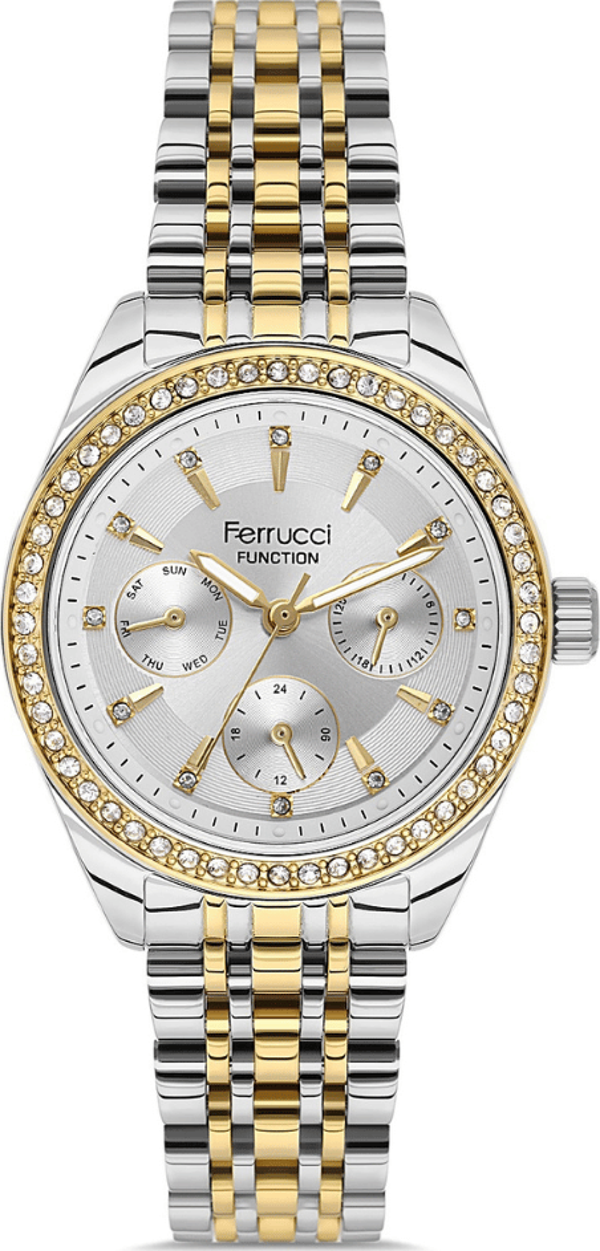 Ferrucci FER.03576M.02 Çelik Kordon Kadın Kol Saati - Image 1