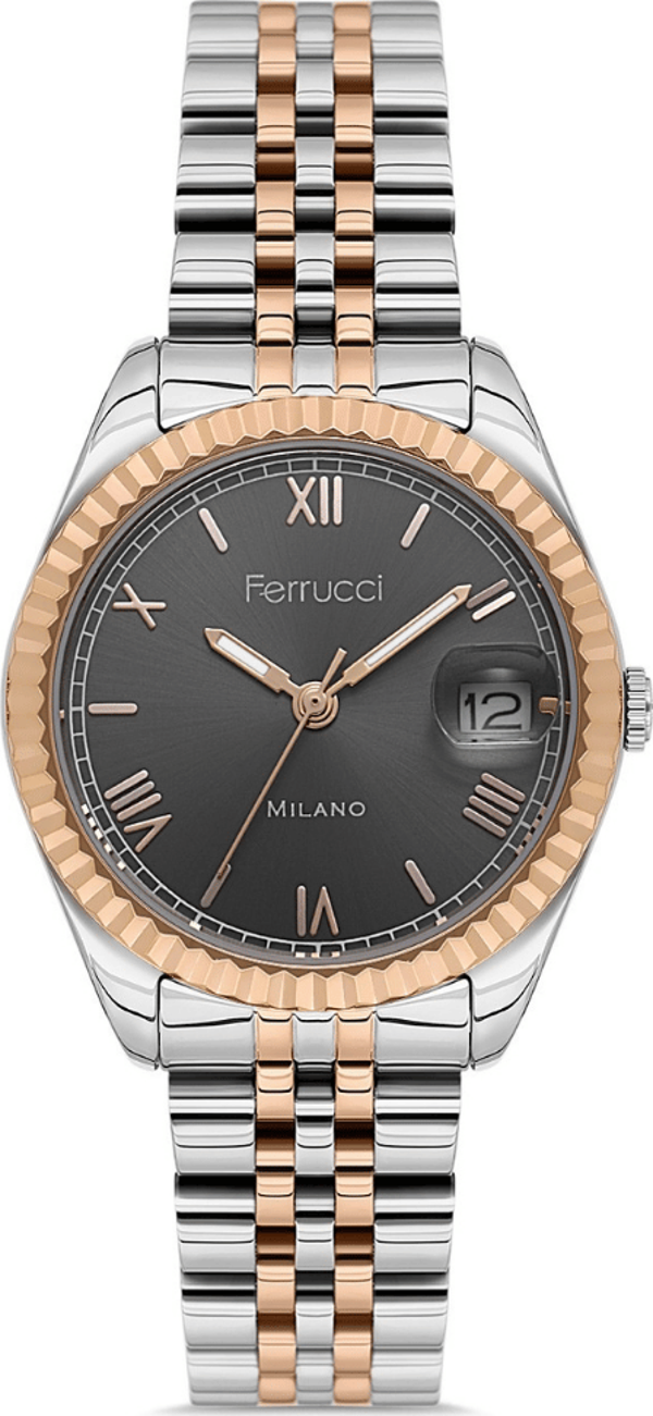 Ferrucci FER.03581M.03 Çelik Kordon Kadın Kol Saati - Image 1