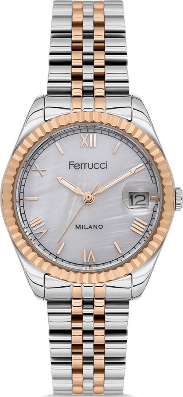 Ferrucci FER.03581M.05 Çelik Kordon Kadın Kol Saati - Image 1