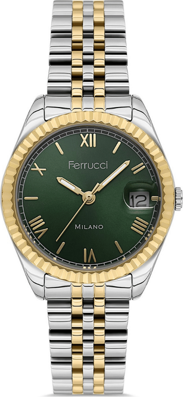Ferrucci FER.03581M.06 Çelik Kordon Kadın Kol Saati - Image 1
