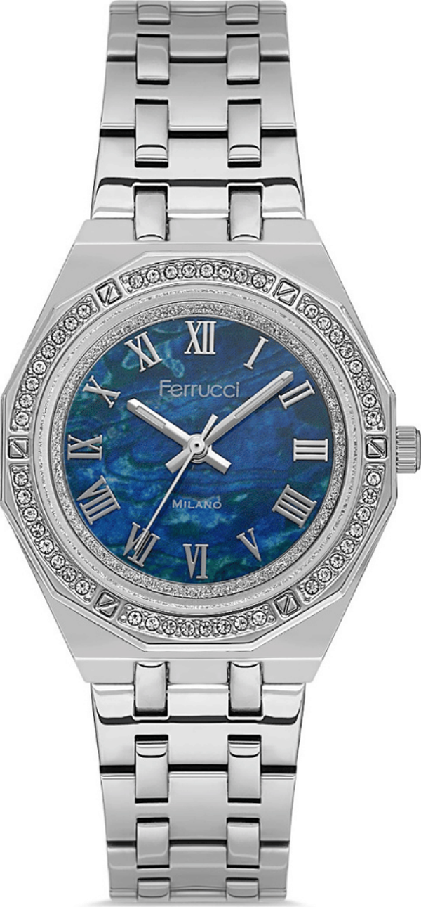 Ferrucci FER.03584M.01 Çelik Kordon Kadın Kol Saati - Image 1