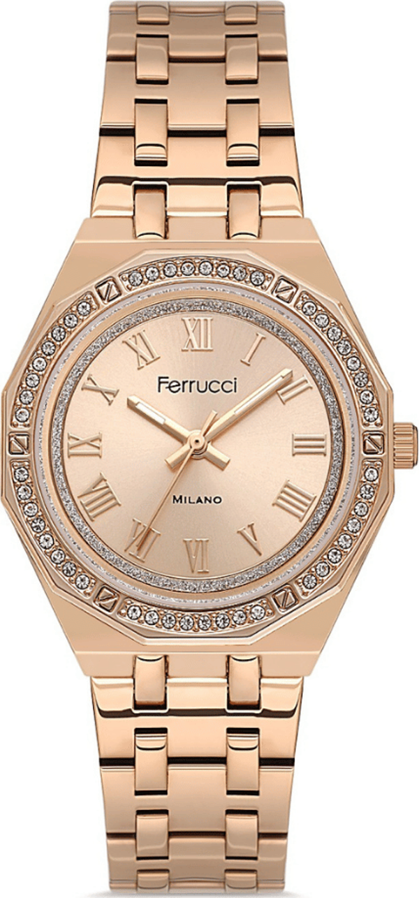 Ferrucci FER.03584M.04 Çelik Kordon Kadın Kol Saati - Image 1