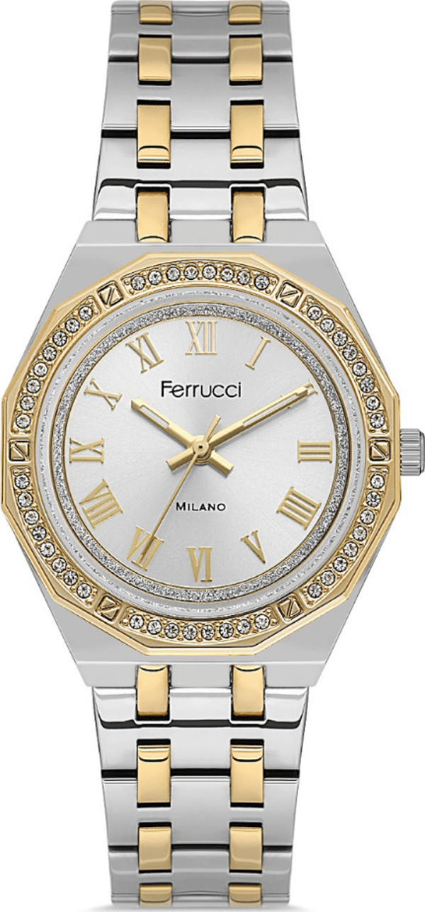 Ferrucci FER.03584M.05 Çelik Kordon Kadın Kol Saati - Image 1