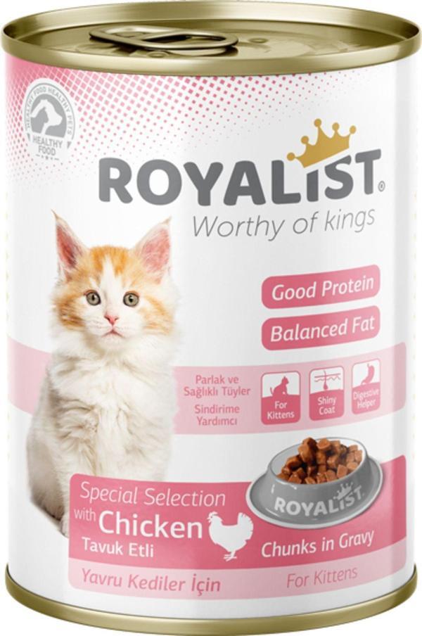 ROYALİST TAVUK ETLİ YAVRU KEDİ KONSERVESİ 400 GR - YAŞ KEDİ MAMASI - Image 1