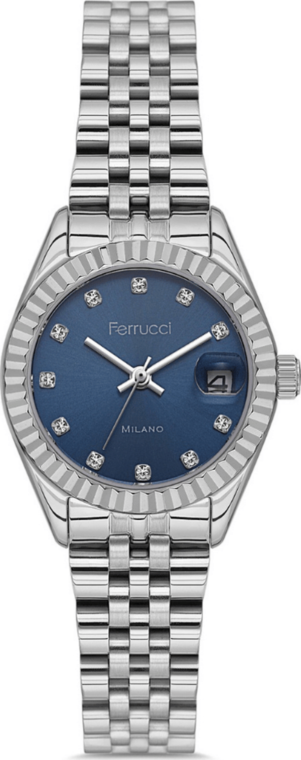 Ferrucci FER.03591M.01 Çelik Kordon Kadın Kol Saati - Image 1