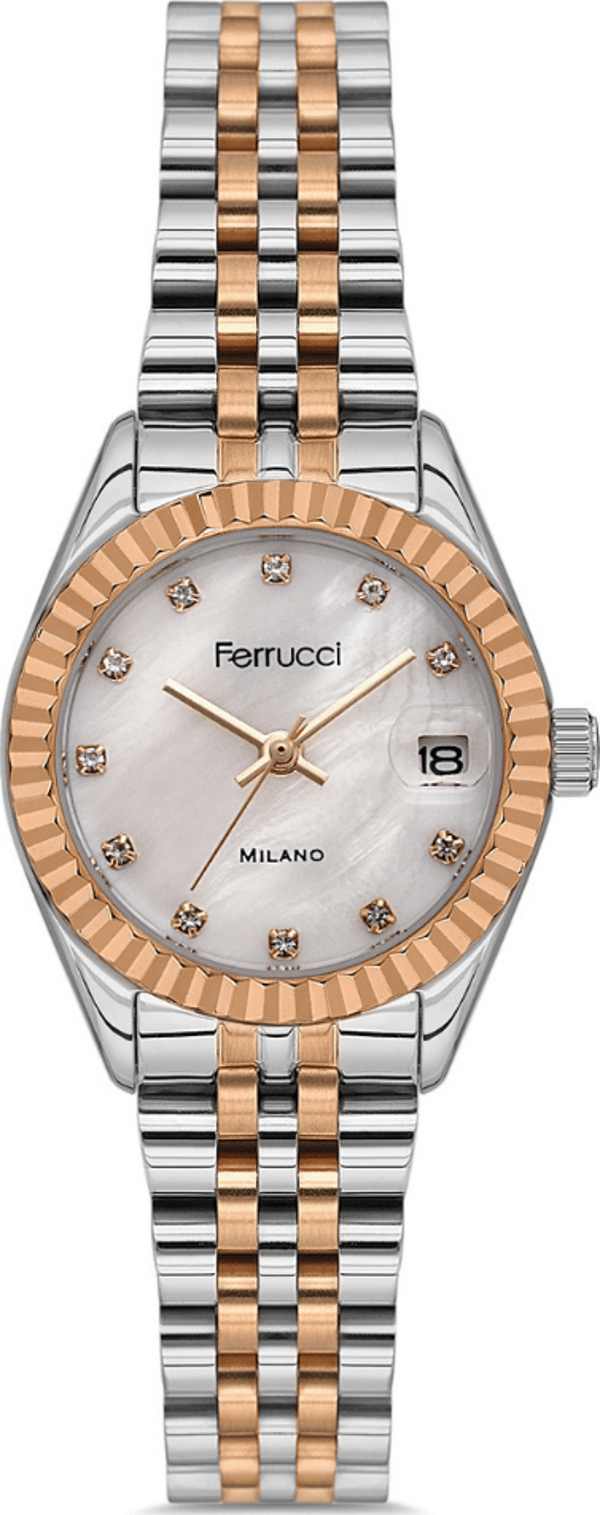 Ferrucci FER.03591M.03 Çelik Kordon Kadın Kol Saati - Image 1
