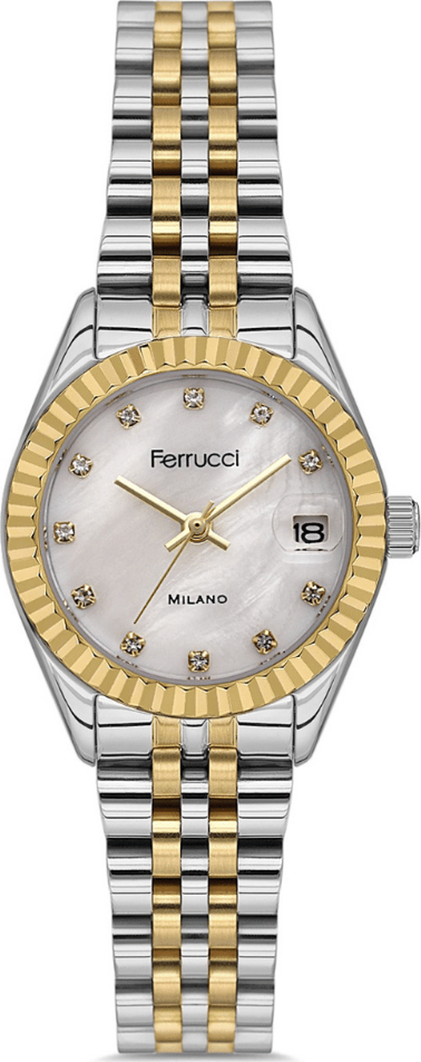 Ferrucci FER.03591M.05 Çelik Kordon Kadın Kol Saati - Image 1