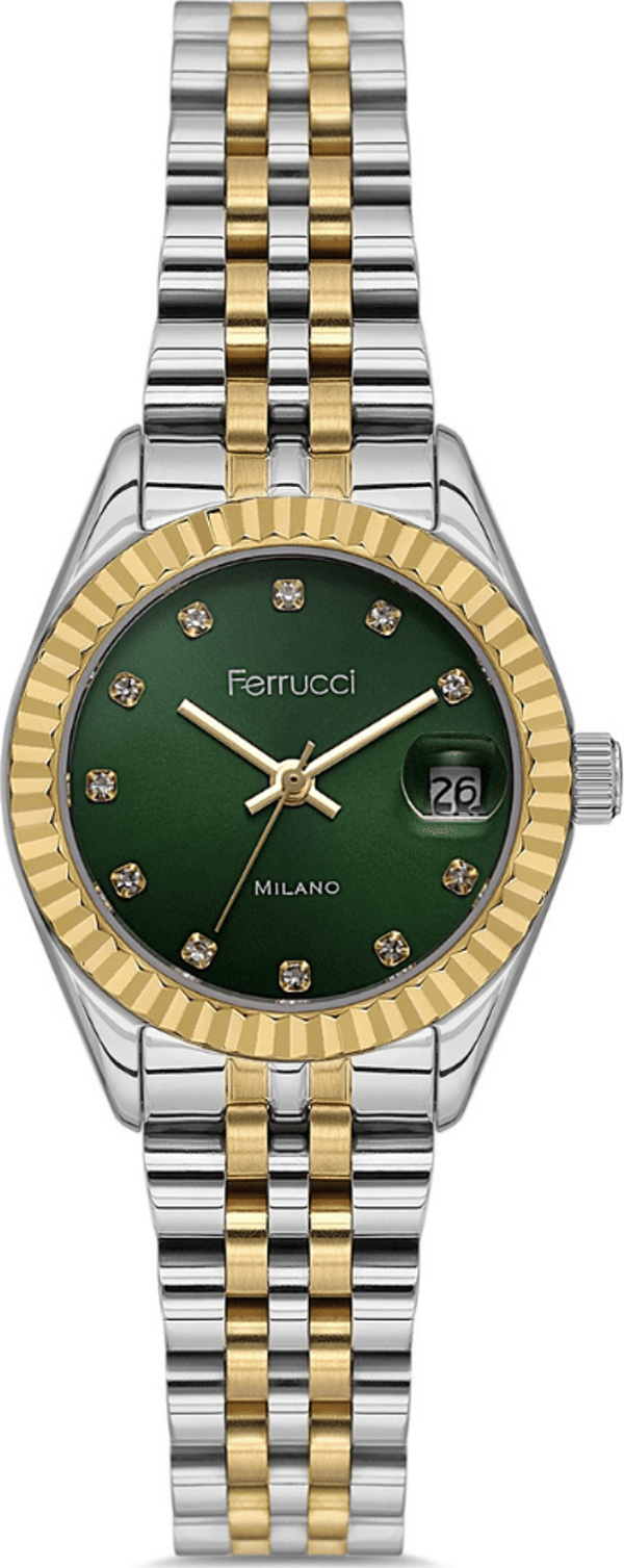 Ferrucci FER.03591M.06 Çelik Kordon Kadın Kol Saati - Image 1