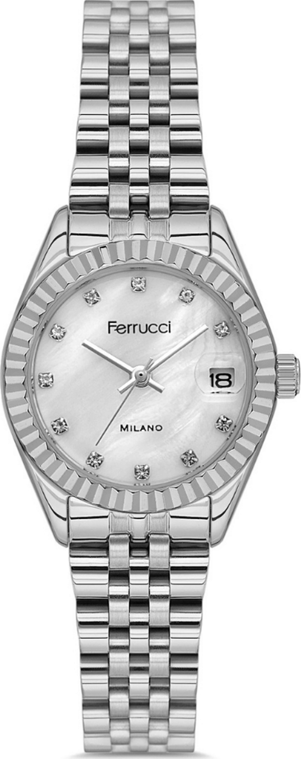 Ferrucci FER.03591M.07 Çelik Kordon Kadın Kol Saati - Image 1