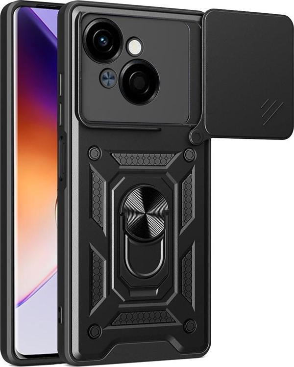 Tecno Spark Go 1 2025 Uyumlu Kamera Koruma Sürgülü Standlı Tank Kılıf - Image 1