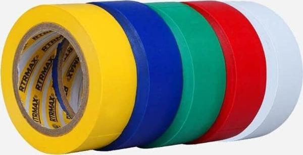 RN11R-KRSK-10 Elektrik Bandı Karışık Renkli - 0.15 mm x 19 mm x 10Y (10 Adet) - Image 1