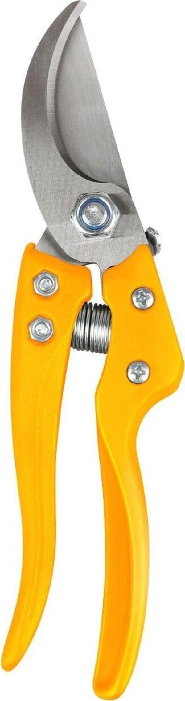 RH05814 Sarı Metal Saplı Bahçe Makası Boy: 20 cm Kesme Çapı: 25 mm - Image 1