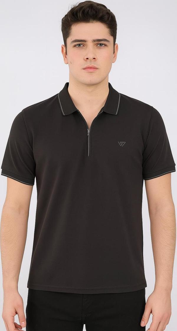 Gewer Slim Fit Erkek Kısa Kol Polo Yaka Tshirt - 7351 - Image 1