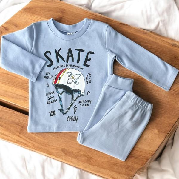 SKATE PİJAMA TAKIM Mavi - Image 1