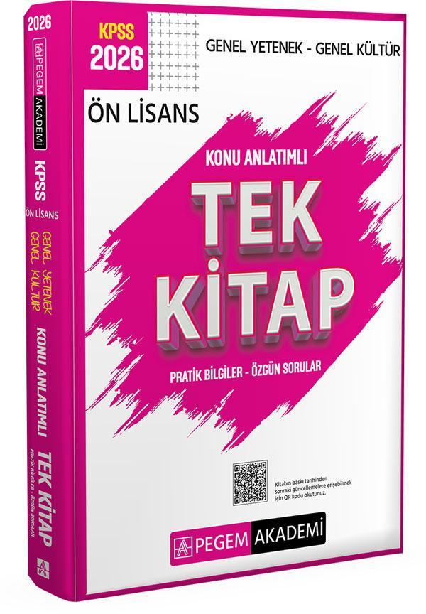 Pegem 2026 KPSS Ön Lisans Konu Anlatımlı Tek Kitap Pegem Akademi Yayınları - Pegem Akademi Yayıncılık - Image 1