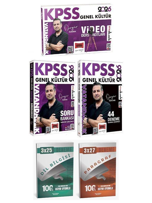 Yargı 2026 KPSS Vatandaşlık Video Ders Notları + Soru Bankası + 44 Deneme 3 lü Set Anla Kazan Deneme - Yargı Yayınları - Image 1
